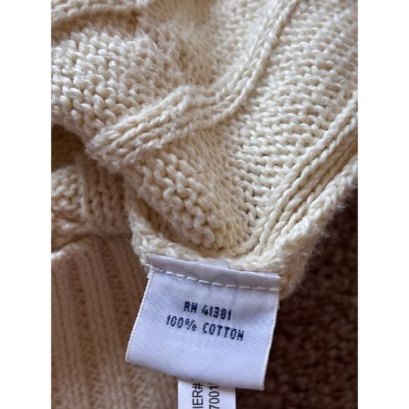 Polo Ralph Lauren Cricket Cable Knit Sweater Women's M Old Money Preppy Ivory - Picture 7 of 9
